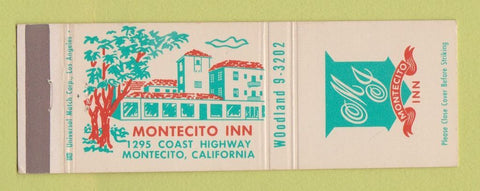 Matchbook Cover - Monticito Inn CA