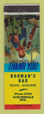 Matchbook Cover - Bohman's Bar Auburndale WI