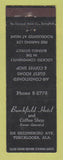 Matchbook Cover - Burchfield Hotel Tuscaloosa AL WEAR