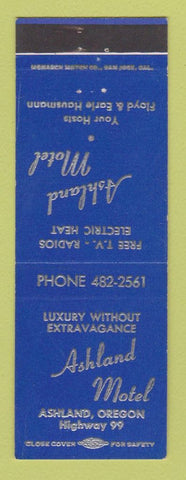 Matchbook Cover - Ashland Motel Ashland OR