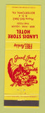 Matchbook Cover - Landis Store Hotel Boyertown PA