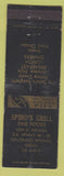 Matchbook Cover - Spiro's Grill Restaurant Colorado Springs WEAR