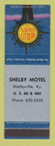 Matchbook Cover - Shelby Motel Quality Courts Shelbyville KY