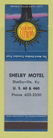 Matchbook Cover - Shelby Motel Quality Courts Shelbyville KY