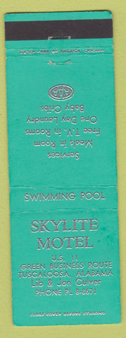 Matchbook Cover - Skyllite Motel Tuscaloosa AL
