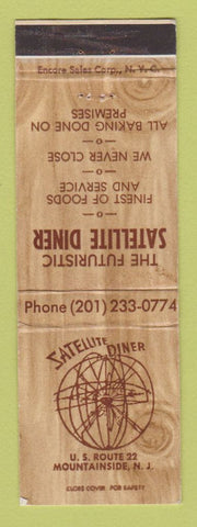 Matchbook Cover - Satellite Diner Mountainside NJ WEAR