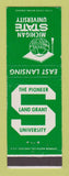 Matchbook Cover - Michigan State University East Lansing MI