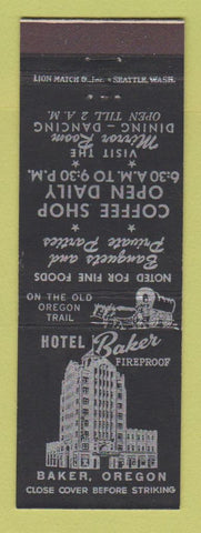 Matchbook Cover - Hotel Baker OR