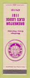 Matchbook Cover - Elks Lodge Bremerton WA