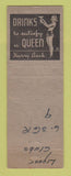 Matchbook Cover - Omaha Club Lynwood CA pinup girlie back