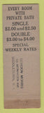 Matchbook Cover - Cornish Arms Hotel New York City