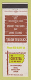 Matchbook Cover - Crystal Motel Red Bluff CA