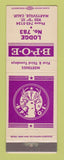 Matchbook Cover - Elks Lodge Marysville CA