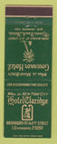 Matchbook Cover - Hotel Claridge New York City Miami Beach FL Governor Hotel