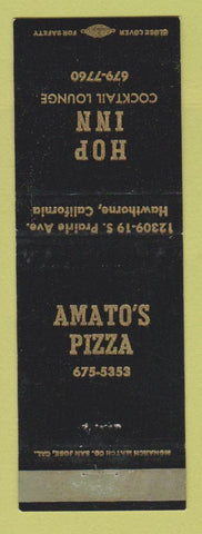 Matchbook Cover - Amato's Pizza Hop Inn Hawthorne CA WEAR