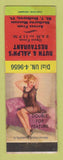 Matchbook Cover - Ruth & Ralph's Restaurant Shelburne VT pinup WEAR