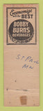 Matchbook Cover - Orange Crush Soda Cedar Tap Room St Paul MN WORN