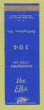 Matchbook Cover - Elks Lodge Bellingham WA WORN