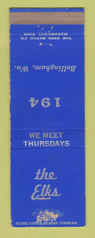 Matchbook Cover - Elks Lodge Bellingham WA WORN