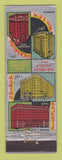 Matchbook Cover - Hotels Marion Majestic Hot Springs Little Rock AR Memphis TN