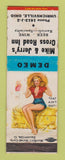 Matchbook Cover - Mike & Jerry's Cross Road Inn Uhrichsville OH pinup WORN