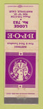 Matchbook Cover - Elks Lodge Marysville CA