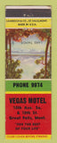 Matchbook Cover - Vegas Motel Great Falls MT WORN