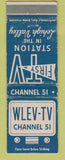 Matchbook Cover - WLEV TV Channel 15 Bethlehem Easton Allentown PA WORN
