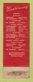 Matchbook Cover - Hotel El Tovar Grand Canyon National Park AZ Fred HArvey
