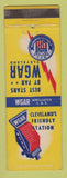 Matchbook Cover - WGAR Radio Cleveland OH CBS WEAR