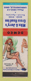 Matchbook Cover - Mike & Jerry's Cross Road Inn Uhrichsville OH pinup WEAR