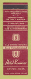 Matchbook Cover - Hotel Kenmore Boston MA WORN