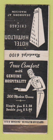 Matchbook Cover - Hotel Hamilton Chicago IL bellhop