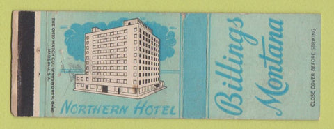 Matchbook Cover - Northern Hotel Billings MT WEAR