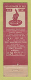 Matchbook Cover - Fickle Finger of Fate Ash Tray Terry Hand Hollywood CA WEAR
