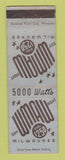 Matchbook Cover - WMAW Radio Milwaukee WI WEAR