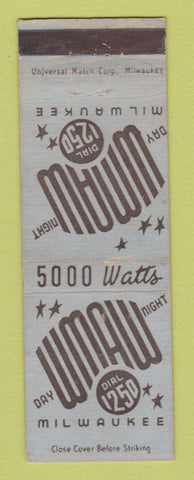 Matchbook Cover - WMAW Radio Milwaukee WI WEAR