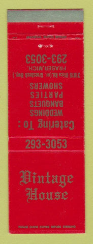 Matchbook Cover - Vintage House Fraser MI