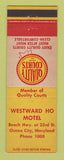Matchbook Cover - Westward Ho Motel Ocean City MD Quality Courts