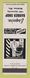 Matchbook Cover - Esquire Barber Shop Madison WI