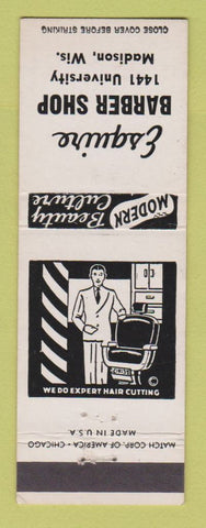 Matchbook Cover - Esquire Barber Shop Madison WI