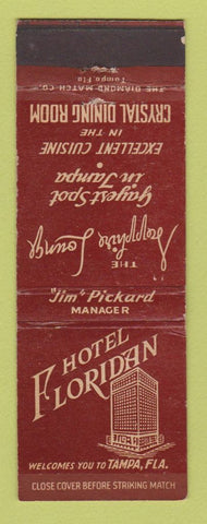 Matchbook Cover - Hotel Floridian Tampa FL