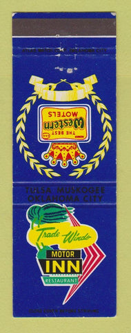 Matchbook Cover - Trade Winds Motor Inn Best Western Tulsa Oklahoma City OK