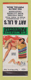 Matchbook Cover - Art & Lil's Bar Pontiac MI pinup