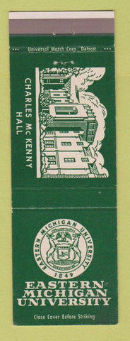 Matchbook Cover - Eastern Michigan University Ypsilanti MI Charles McKenny Hall