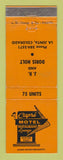 Matchbook Cover - Capri Motel Restaurant Lounge La Junta Colorado WEAR