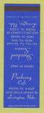 Matchbook Cover - Parkway Cafe Lexington NE Standard oil gas