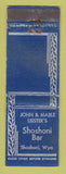 Matchbook Cover - Shoshoni Bar WY WEAR