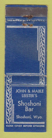 Matchbook Cover - Shoshoni Bar WY WEAR