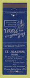 Matchbook Cover - St Joachim Hotel Belle River ON WORN
